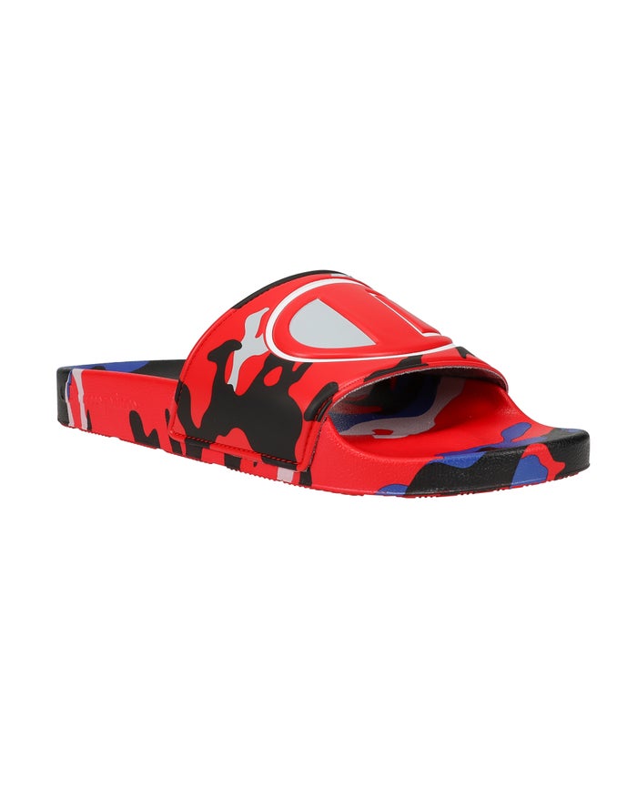 Champion Mens Slides NZ - Ipo Red ( 7492-GWMET )